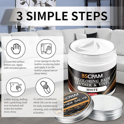 White Leather Recoloring Balm - Image 5