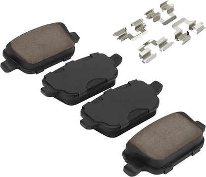 Premium Semi-Metallic Rear Brake Pads Compatible - Image 2