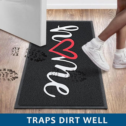 EARTHALL Door Mat Outside Inside Home Doormat, Durable Floor Mat Non Slip Mat - Image 4