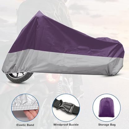 X AUTOHAUX Motorcycle Cover for Harley Davidson for Honda for Suzuki All Season - Image 3