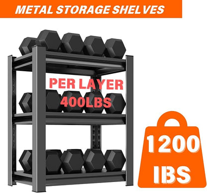 Garage Shelving Unit, 1200 lbs Load Capacity, Storage Shelves, Sturdy Steel - Image 6