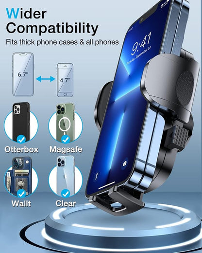 HTU 2025 Upgraded Car Phone Holder 【Safety Certs & No Smell】 Cell Phone Holder - Image 5