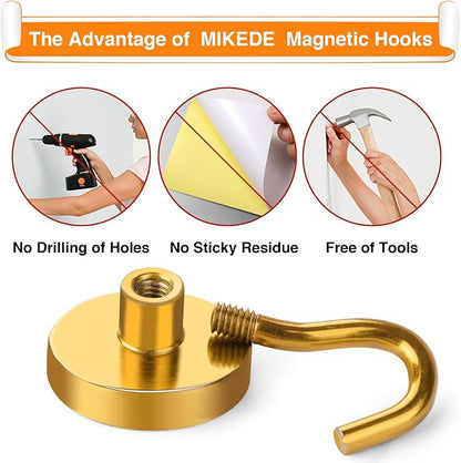 MIKEDE Magnetic Hooks Heavy Duty, 40 Lbs Magnet - Image 3