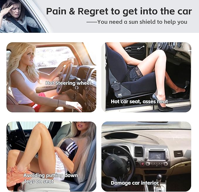 Car Windshield Sun Shade for Honda CRV 2023 2024 2025 2026, 4-Layer Front - Image 3
