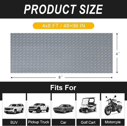 4x8FT Garage Floor Mat, 2.8mm Thickened Flooring Roll - Image 2
