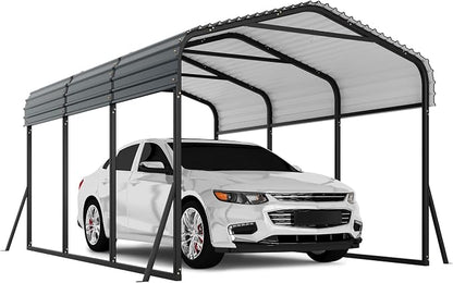 10 x 15 FT Metal Carport with Galvanized Steel Roof, Heavy Duty Metal Roof - Image 8