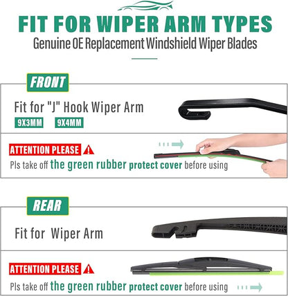 26" 20" 10" Windshield Wiper Blades Replacement - Image 8