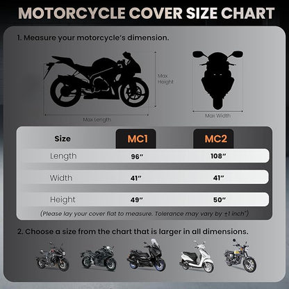 Motorcycle Cover Waterproof Outdoor - Image 3