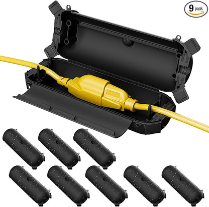 Flemoon Outdoor Extension Cord Safety Cover, IP44 Waterproof Connection by FLEMOON