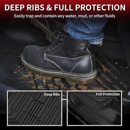 LASFIT Floor Mats for Ford F250 F350 F450 2017-2026 Crew Cab Front Bucket Seat - Image 3