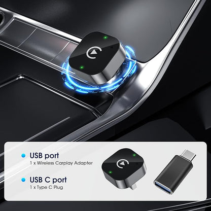 Wireless Carplay Adapter & Android Auto 2025 Upgrade Wired CarPlay to Wireless - Image 6