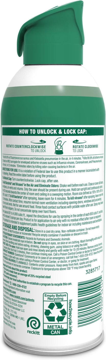 Lysol Air Sanitizer Spray with Odor Eliminator - Image 2