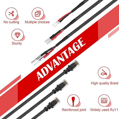 14" Upgraded Mirror Plug Wire Tap Radar Detector Hardwire Power Cord Kit - Image 6