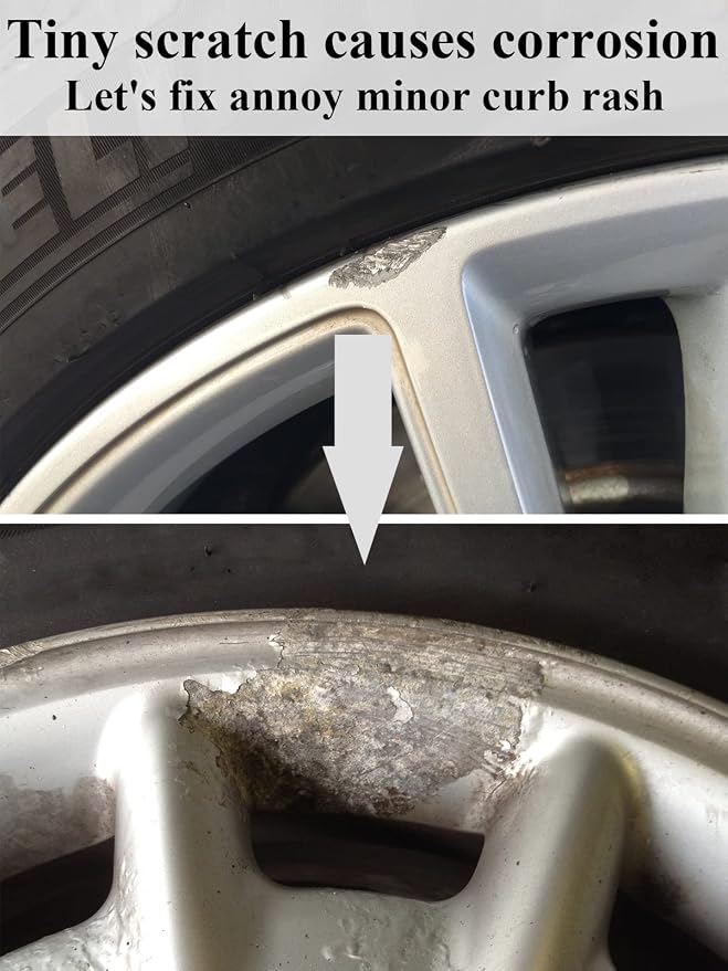 SYOAUTO Black Rim Touch Up Paint Rim Scratch Repair Pen Wheel Touch Up Paint - Image 3