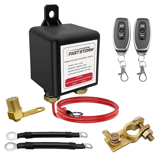 Car Remote Battery Disconnect Switch 12V, 250A Top Post Negative Battery Shut by FASTSTORM
