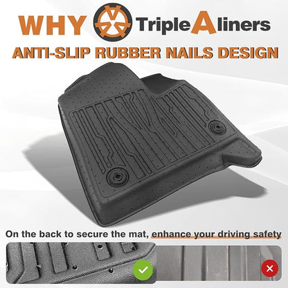 TripleAliners Floor Mats&Trunk Mat All Weather Car Liners Compatible - Image 5