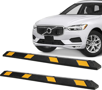 Heavy Duty Rubber Parking Curb - 55000 Lb Capacity by TROPOW