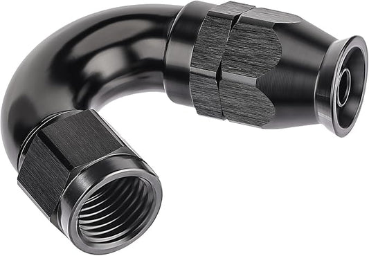 EVIL ENERGY 4AN 150 Degree PTFE One Piece Full Flow End Hose Fitting Aluminum by EVILENERGY