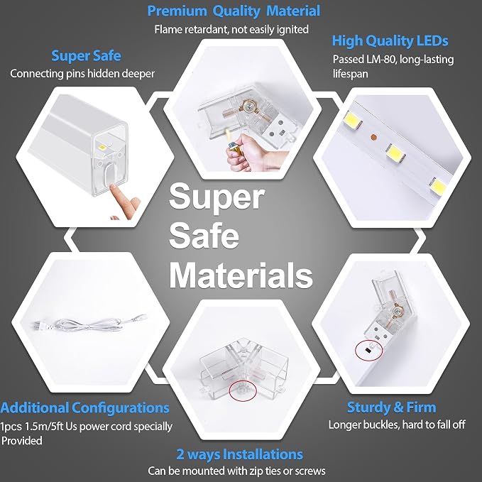 MODERN Hexagon Garage Light: Higher Brightness 38880 Lumens Honeycomb Garage - Image 4