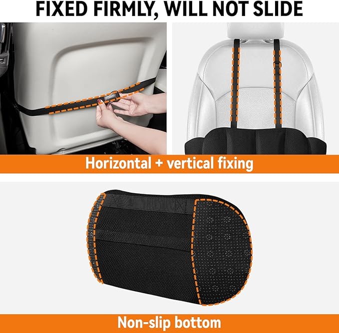 Lumbar Support Pillow for Car, Back Support for Car Seat Cushion, Adjustable - Image 4
