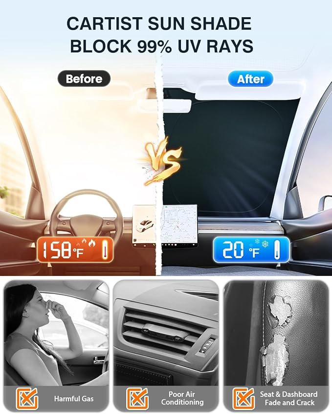 Cartist Windshield Sun Shade Custom Fit - Image 6