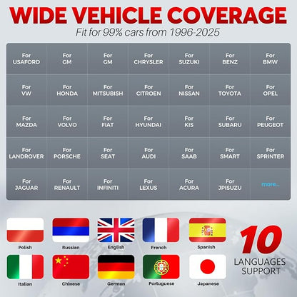 LAUNCH CRP123 V2.0 Plus Elite OBD2 Scanner, 2025 New Full System Lifetime Free - Image 6