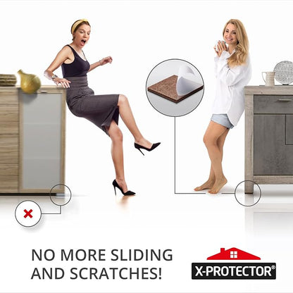Non Slip Furniture Pads 8 pcs 1 1/2" X-Protector - Image 6
