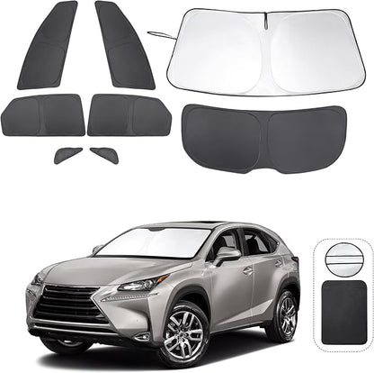 TINGLU Window Shades for Lexus NX300h/NX300/NX200t 2015-2021 Accessories Car by TINGLU