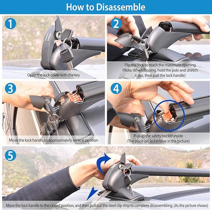 Universal Roof Rack, Adjustable Window Frame Roof Bars - Image 6