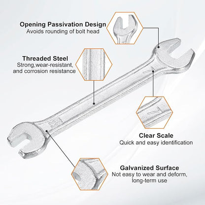 HARFINGTON Double Open End Wrench 5.5mm x 7mm Metric 15 Degree Offset Angle - Image 4