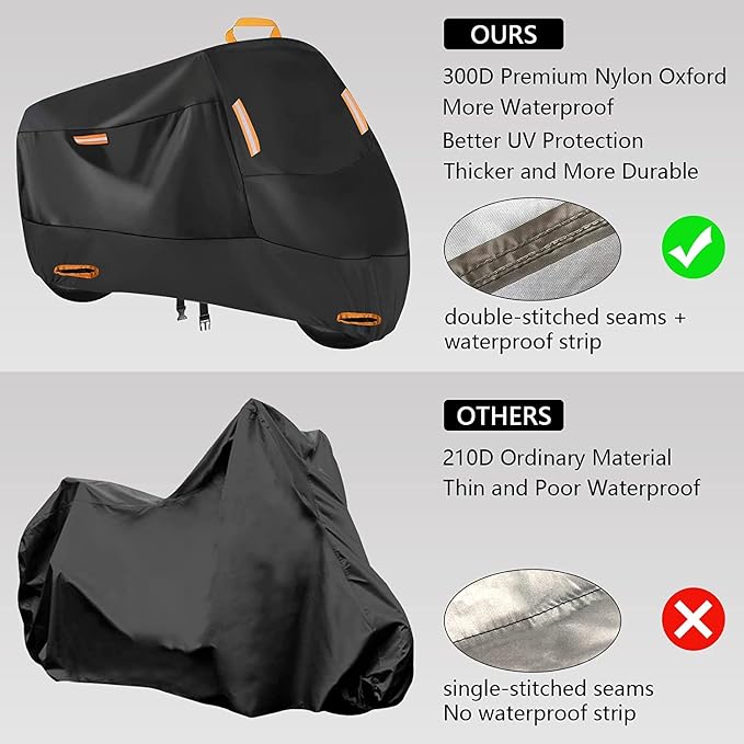 Motorcycle Cover Waterproof Outdoor - Image 3