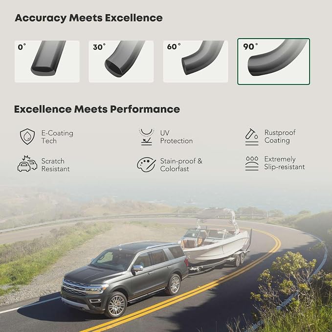YHTAUTO 4 Inch Running Boards Side Steps Compatible - Image 5