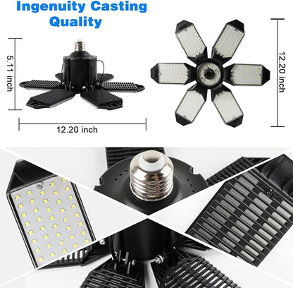 LED Garage Light - 160W LED Garage Ceiling Lights 16000LM Super Bright Garage - Image 7