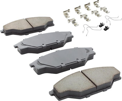 Premium Semi-Metallic Front Brake Pads Compatible - Image 2