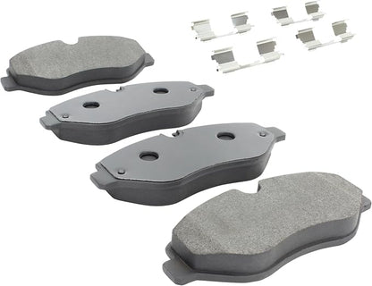Premium Semi-Metallic Front Brake Pads Compatible - Image 2