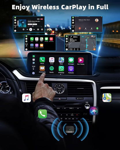 MoKo Wireless CarPlay Adapter for Apple iPhone, Mini Car Play Adapter for iOS - Image 5