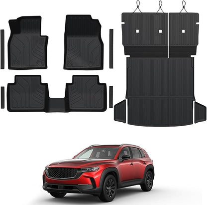 Floor Mats Set for 2023 2024 2025 Mazda CX-50 Gas, Full Coverage All Weather by GALVAGNITE