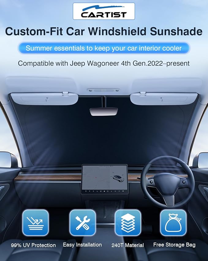 Cartist Windshield Sun Shade Custom Fit - Image 2