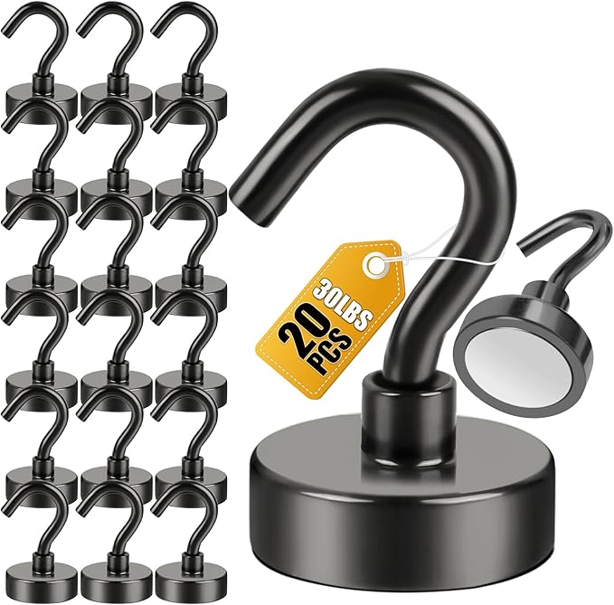 DIYMAG Magnetic Hooks for Refrigerator, Extra Strong Cruise Hook, Heavy Duty by DIYMAG