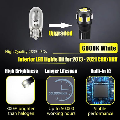 11-Pieces CRV HRV LED Interior Light Kit - Image 2