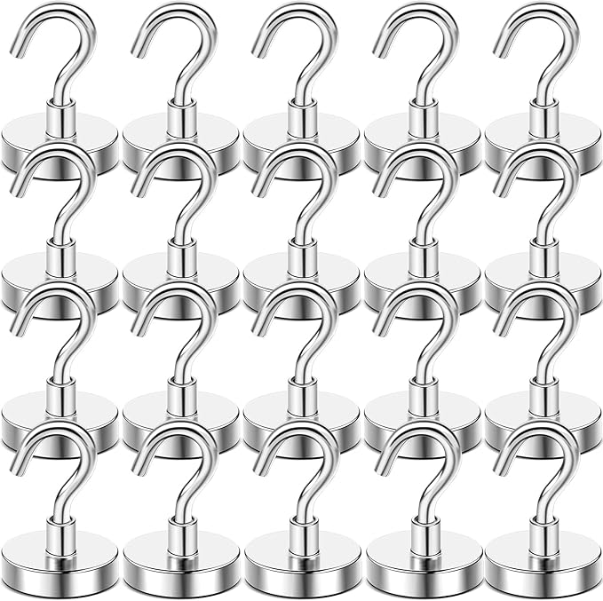 DIYMAG Magnetic Hooks, 80 LB Heavy Duty Strong Magnet by DIYMAG