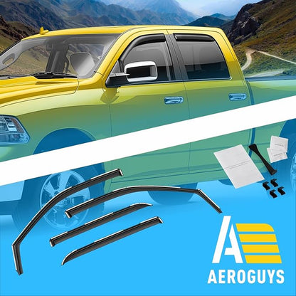 Extra Durable Window Deflectors in-Channel Window Visors Rain Guards Fit - Image 8