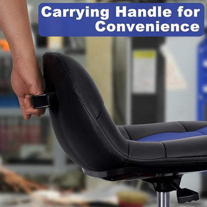 Rolling Stool with Wheels, Adjustable Shop Stool Mechanic Chair Seat Garage - Image 6