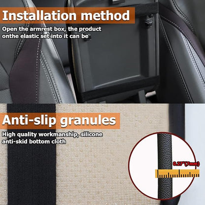 Car Center Console Cushion Pad, Universal Leather Waterproof Armrest Seat Box - Image 5