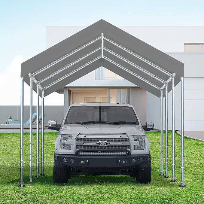 10'x20' Upgraded Carport Replacement Top Canopy Cover - Image 7