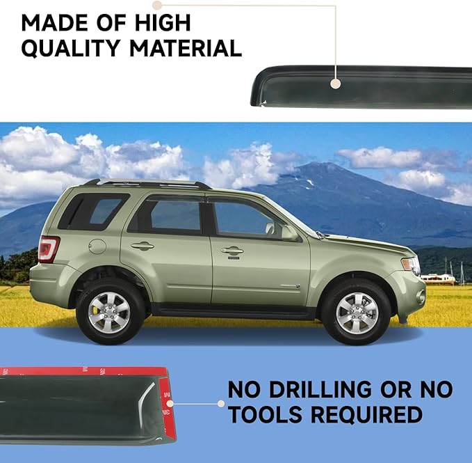 Window Visor Rain Guard Compatible - Image 5