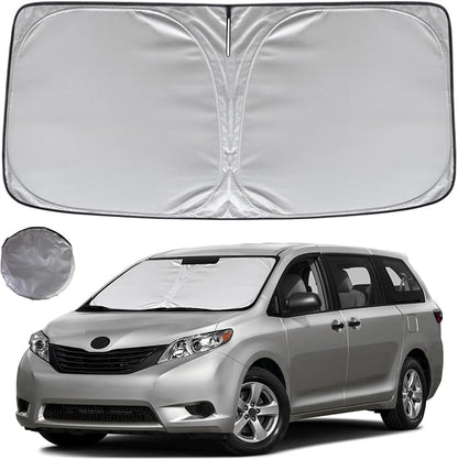 KAYZT Windshield Sun Shade for 2011-2020 Toyota Sienna Mini Van Foldable by KAYZT
