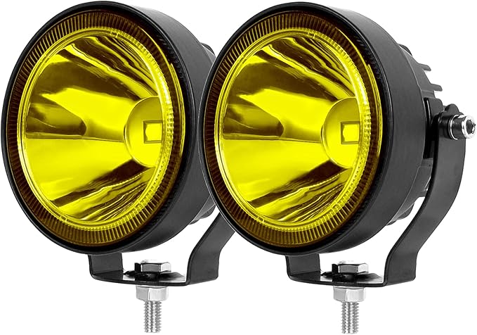 Led Pod Lights Spot Fog Lights Amber/Yellow 2Pcs 60W 4 Inch Work Auxiliary by SUFEMOTEC