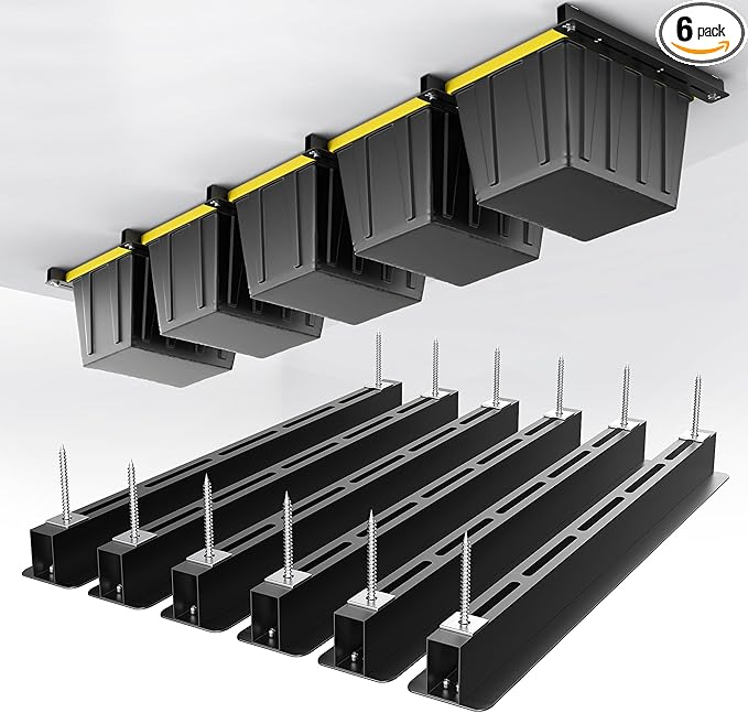 EVERHANGER Ceiling Storage Rack, Heavy Duty Overhead Garage Storage Rack by EVERHANGER
