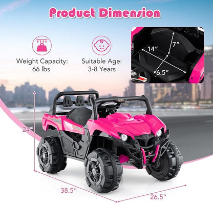 OLAKIDS 12V Ride on Car UTV, Battery Powered Off-Road Kids Electric Vehicles - Image 5